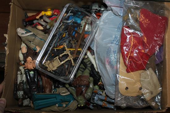 Approx 70 plus Star Wars figures, accessories and clothing